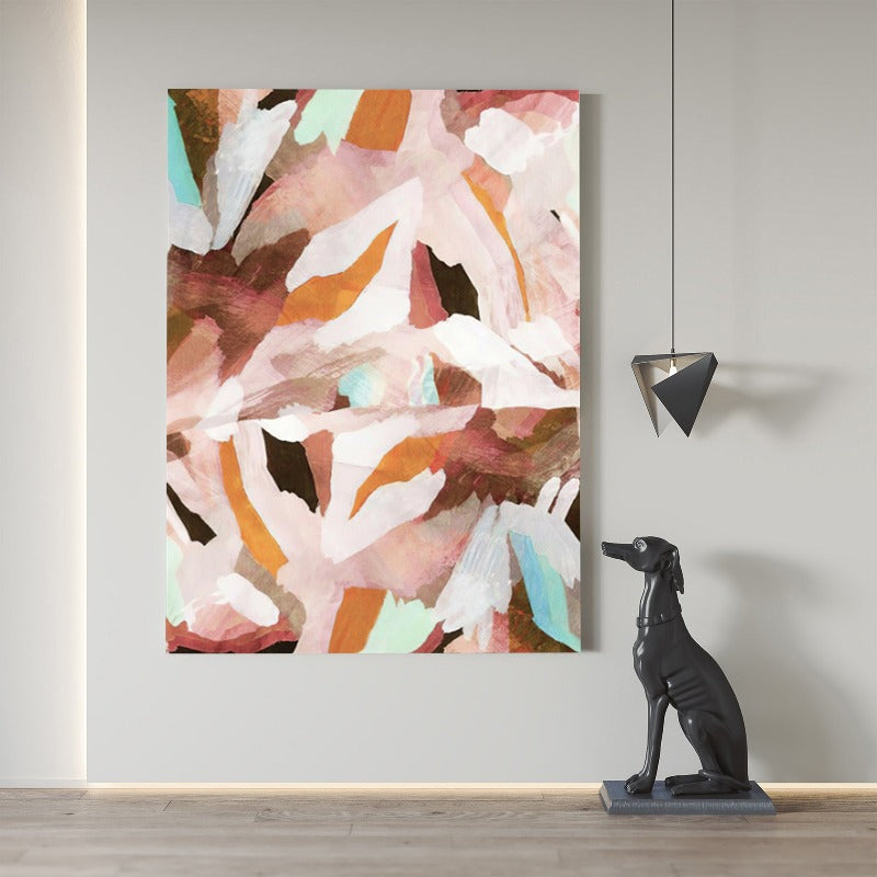 ABSTRACT PAINTING, COLORFUL FLOWER, HAND-PAINTED CANVAS,artworks of surrealism,artzolo pichwai,ash abstracts 2022,asia contemporary art show,asia pacific triennialts