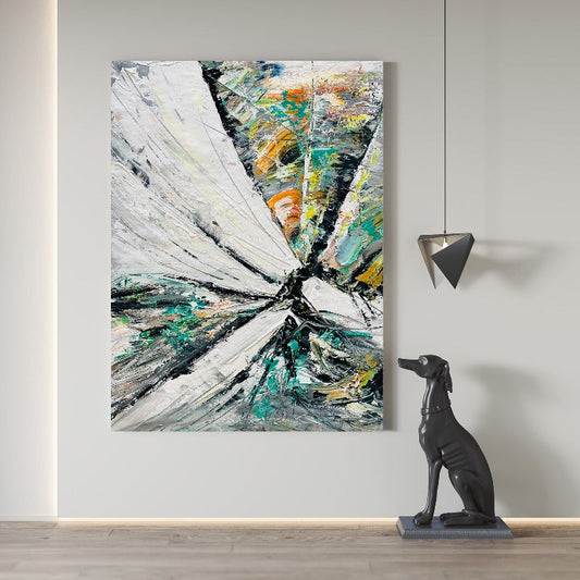 Shineing, Impasto-abstract Painting Australia, Hand-painted Canvas