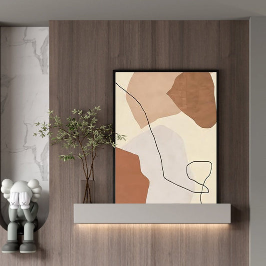 Line Art With Beige Background, Minimalist Painting Australia, Hand-painted Canvas,barbara hepworth st ives,barbara hepworth statues,barbara hepworth style,barbara hepworth tate,barbara hepworth tate britain