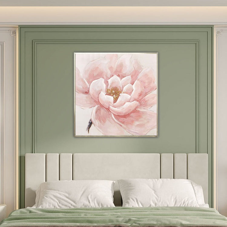Pink Rose, Floral Painting Australia, Hand-painted Canvas,artwork glasgow,artwork impressionism,artwork in contemporary art,artwork in gallery,,artwork in impressionism