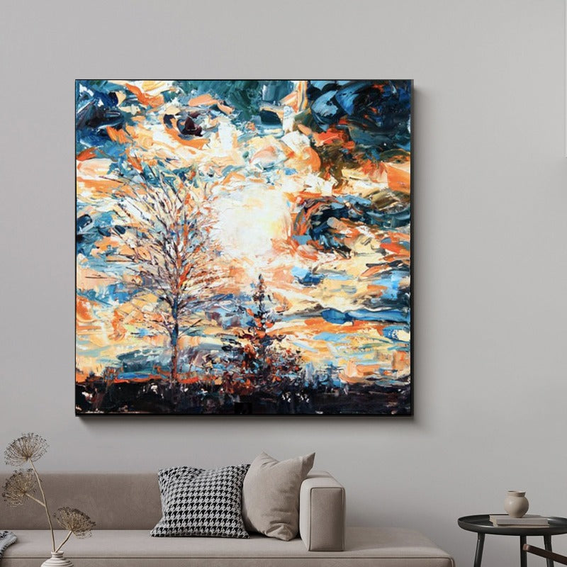 Explosion, Landscape Painting Australia, Hand-painted Canvas