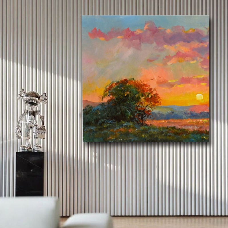 Golden Sunset, Landscape Painting Australia, Hand-painted Canvas,best sites to sell prints,best sketch artist,best surrealism,best surrealism art,best surrealism artists,best surrealist art,best surrealist artists,best surrealist painters,best surrealist paintings,best virtual gallery app