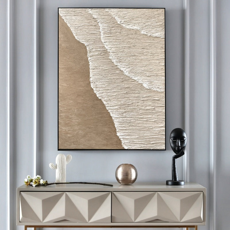 Beach Wave, Landscape Painting Australia, Hand-painted Canvas