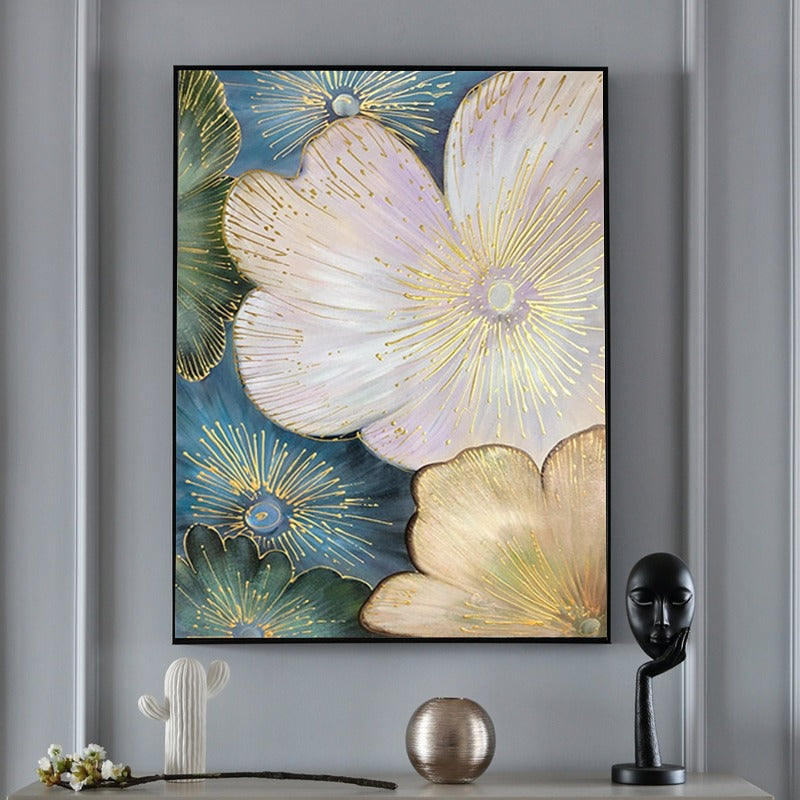 Golden Line Flower, Floral Painting Australia, Hand-painted Canvas,charcoal sketch images,charcoal sketch portrait,charcoal sketch price,charcoal sketches for sale,charcoal techniques art,cheap art galleries near me,cheap art singapore,cheap art uk,cheap artwork uk,cheap famous paintings