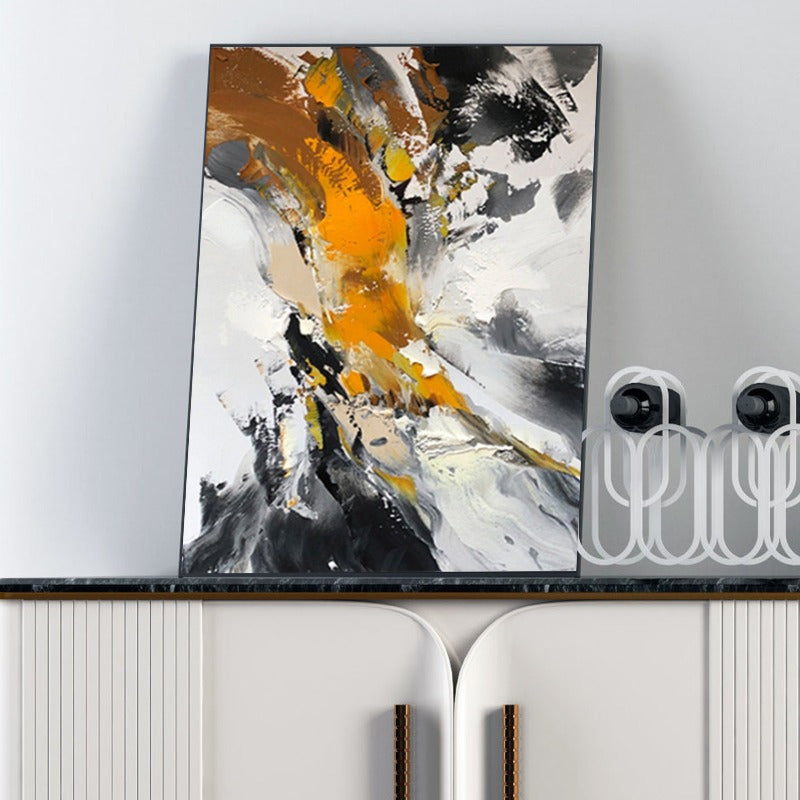 Mountain Top, Abstract Painting Australia, Hand-painted Canvas artist black and white drawings | artist brush set | artist cai | artist ceramic |artist collector