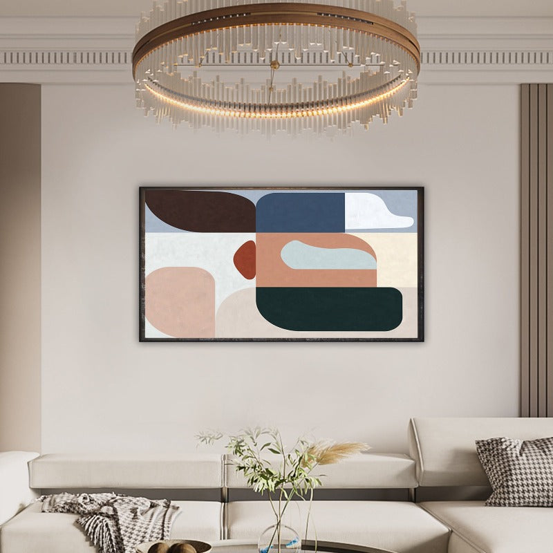 Colorful Blocks, Minimalist Painting Australia, Hand-painted Canvas,artwork of abstract expressionism,artwork of abstractionism,,artwork of contemporary art