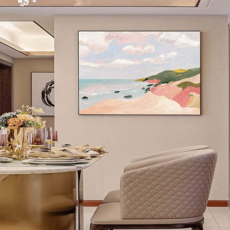 Coastal View B, Landscape Painting Australia, Hand-painted Canvas