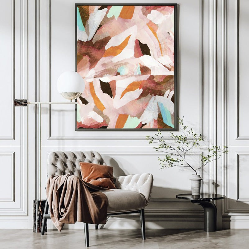 ABSTRACT PAINTING, COLORFUL FLOWER, HAND-PAINTED CANVAS,artworks of surrealism,artzolo pichwai,ash abstracts 2022,asia contemporary art show,asia pacific triennialts