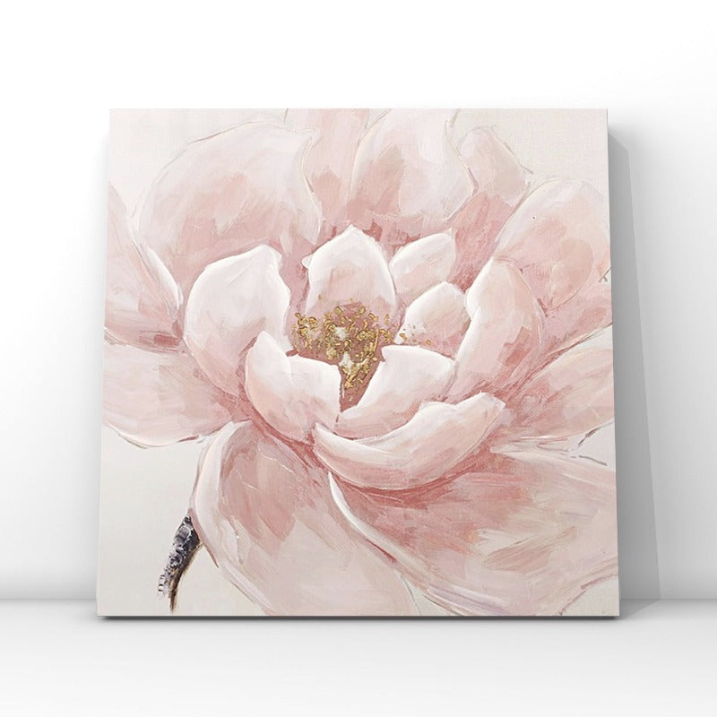Pink Rose, Floral Painting Australia, Hand-painted Canvas,artwork glasgow,artwork impressionism,artwork in contemporary art,artwork in gallery,,artwork in impressionism