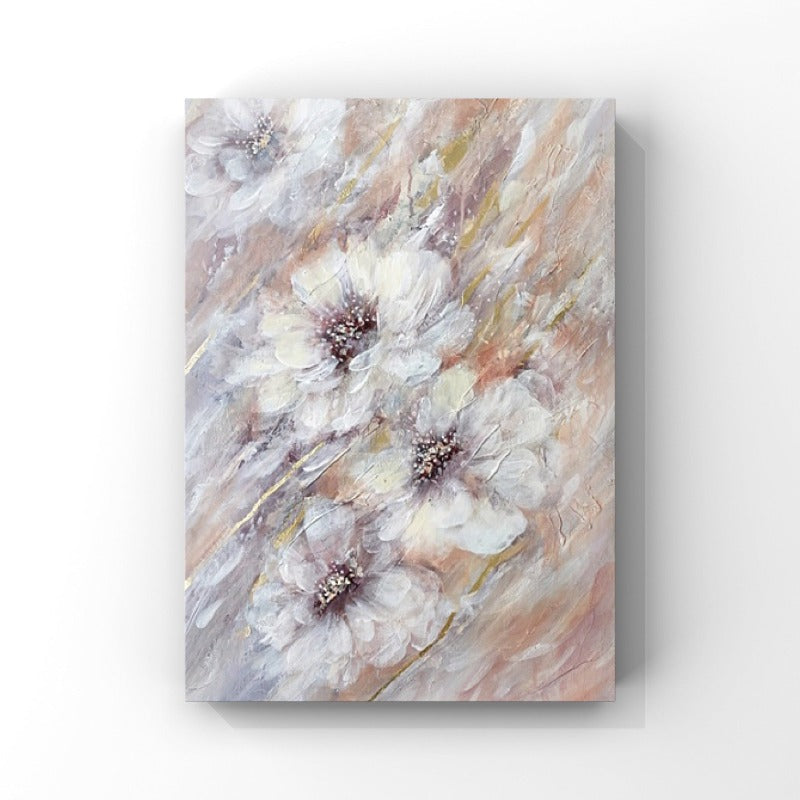 FLORAL PAINTING, WHITE FLOWER, HAND-PAINTED CANVAS,claude monet impressionism paintings,claude monet modern art style,claude monet post impressionism,claude monet short brush strokes,claude monet tate,clay artists famous,clay pottery artists,clay sculpture artists