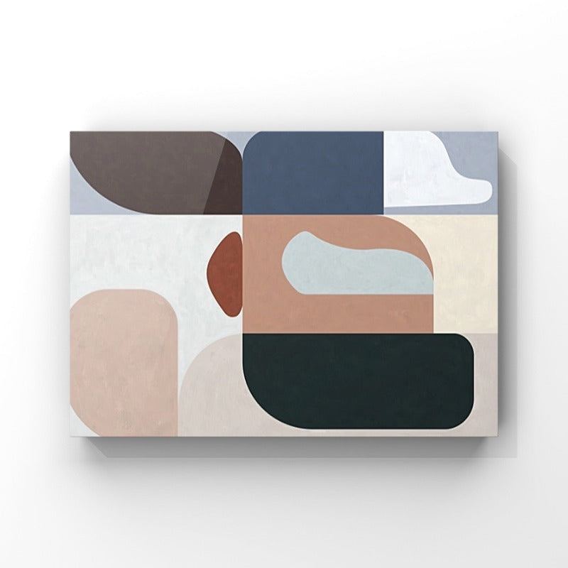 MINIMALIST PAINTING, COLORFUL BLOCKS, PAINTING ONLINE