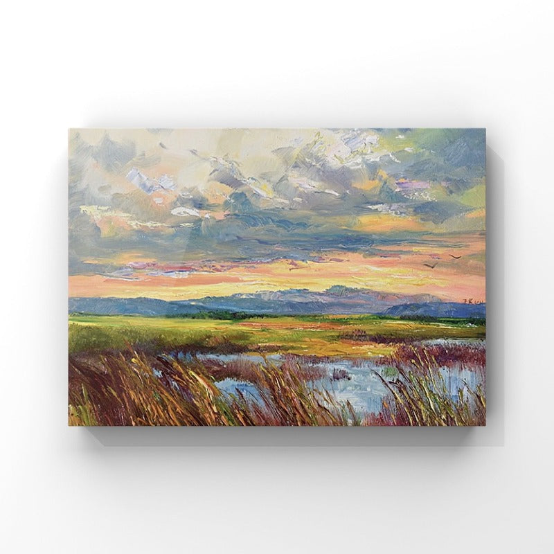 The Prairie, Landscape Painting Australia, Hand-painted Canvas,best abstract wall art,best acrylic art,best acrylic artists,best acrylic painting on canvas,best app for selling paintings