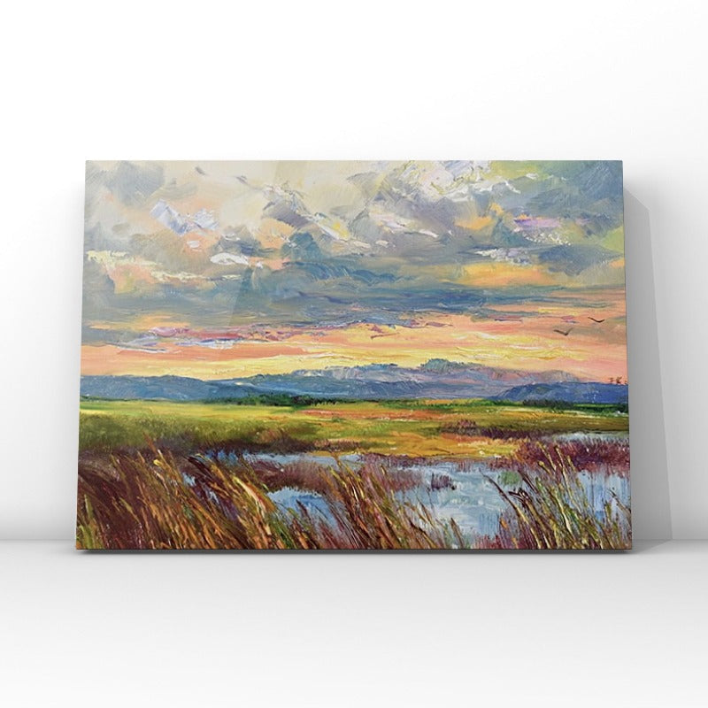 The Prairie, Landscape Painting Australia, Hand-painted Canvas,best abstract wall art,best acrylic art,best acrylic artists,best acrylic painting on canvas,best app for selling paintings