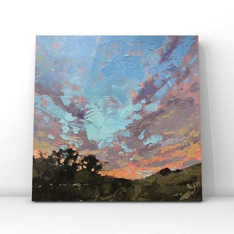 Sunset on the Land, Landscape Painting Australia, Hand-painted Canvas,best art gallery in singapore,best art gallery near me,best art gallery websites,best art investments 2020