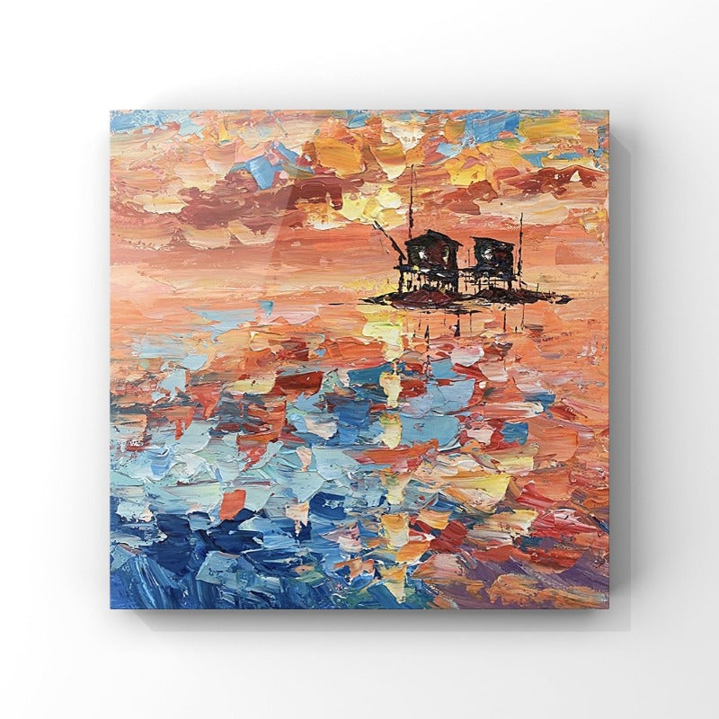 Sunset Offing, Landscape Painting Australia, Hand-painted Canvas,best art selling apps,best art selling websites,best art sites online,best art websites to sell art,best art websites uk