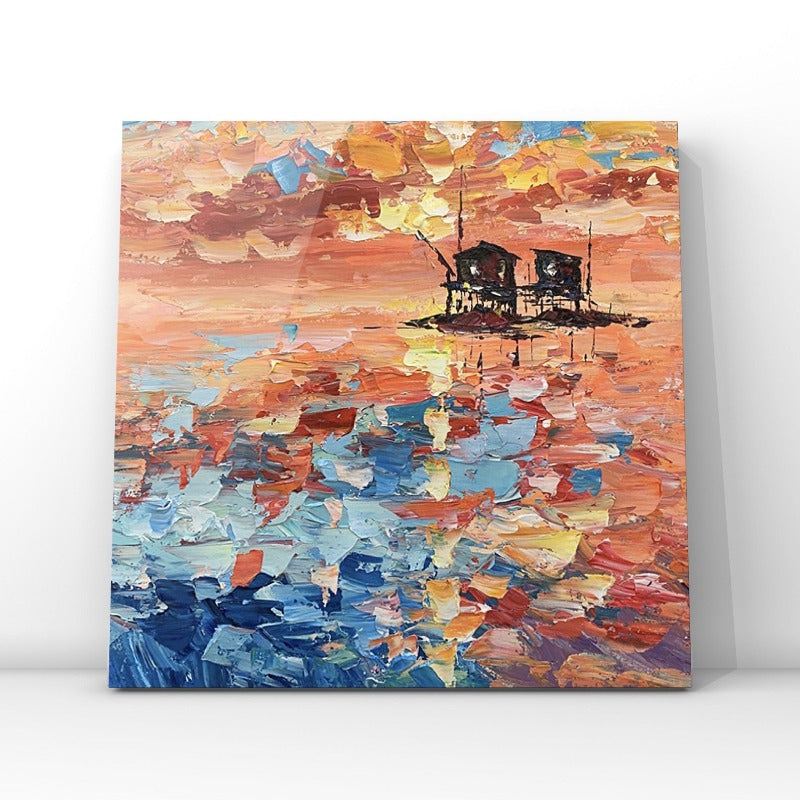 Sunset Offing, Landscape Painting Australia, Hand-painted Canvas,best art selling apps,best art selling websites,best art sites online,best art websites to sell art,best art websites uk