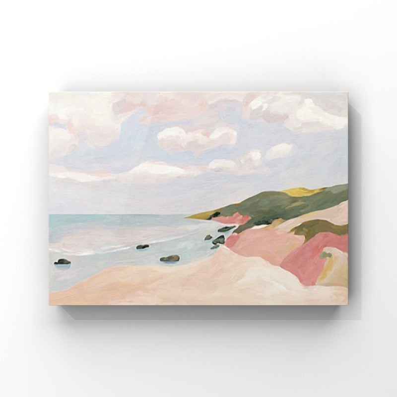 Coastal View B, Landscape Painting Australia, Hand-painted Canvas