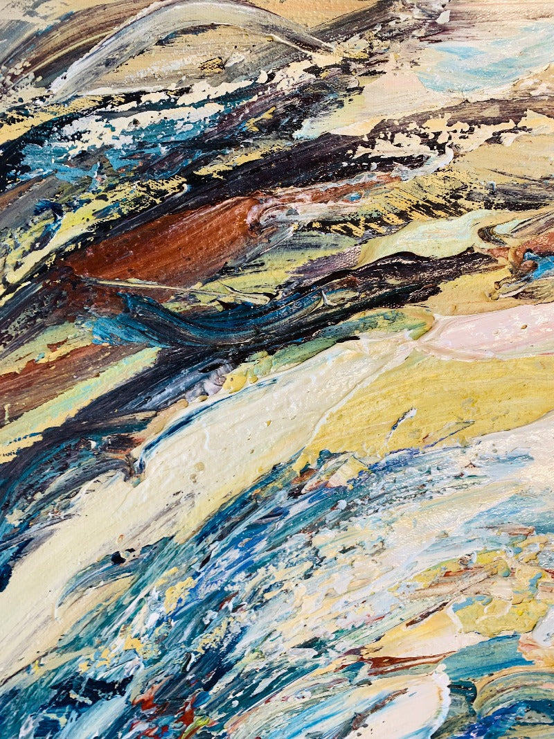 Set of 3 Impasto-abstract Oil Painting Australia, The Galaxy, Hand-painted Canvas,art021 shanghai,art021 shanghai contemporary art fair,art2arts login,arte van gogh,artfinder oil paintings,artfinder uk