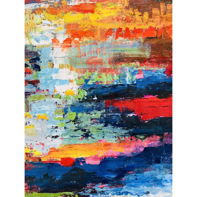 Peaceful Lake, Landscape Painting Australia, Hand-painted Canvas,best kinetic sculptures,best korean photographers,best la galleries,best landscape painters
