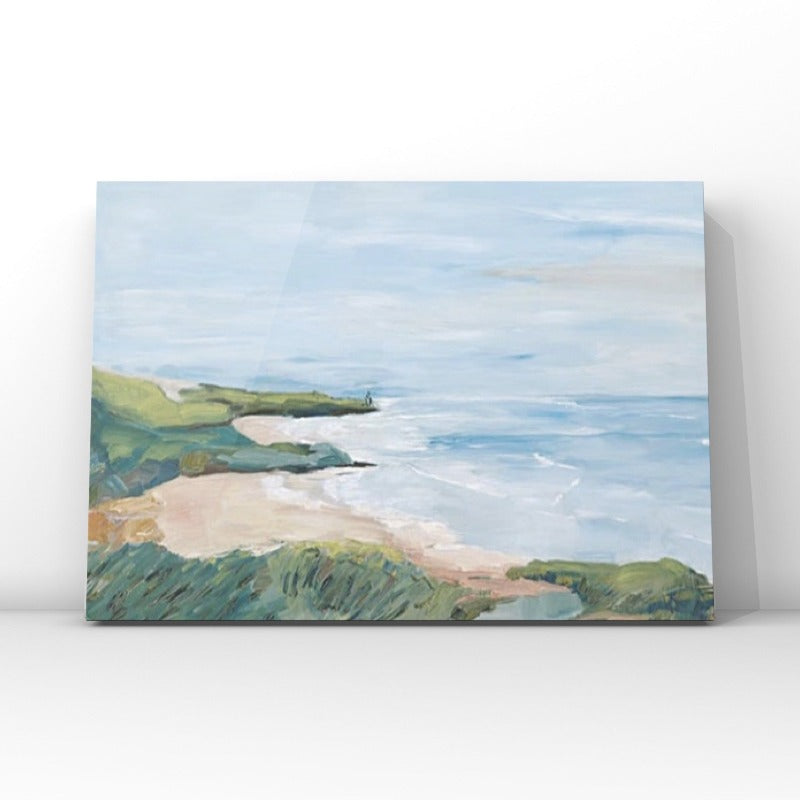 Costal Beach, Landscape Painting Australia, Hand-painted Canvas