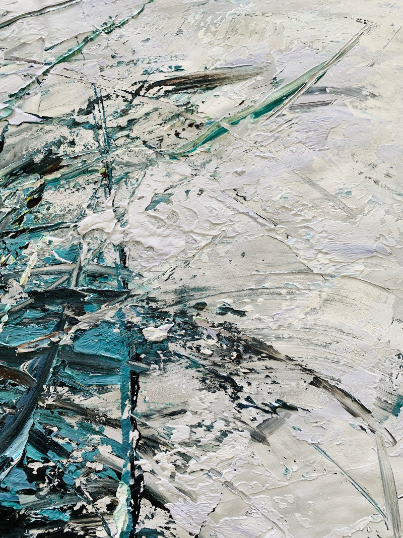 The Disorder, Impasto-abstract Painting Australia, Hand-painted Canvas
