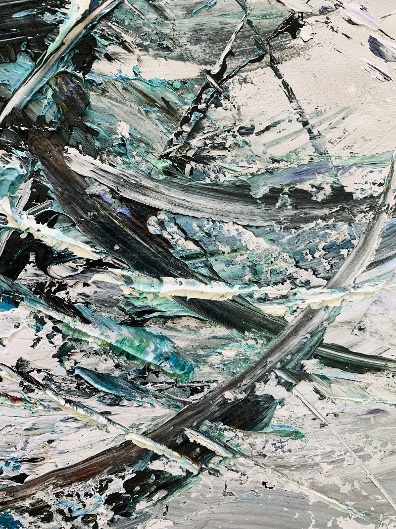 The Disorder, Impasto-abstract Painting Australia, Hand-painted Canvas