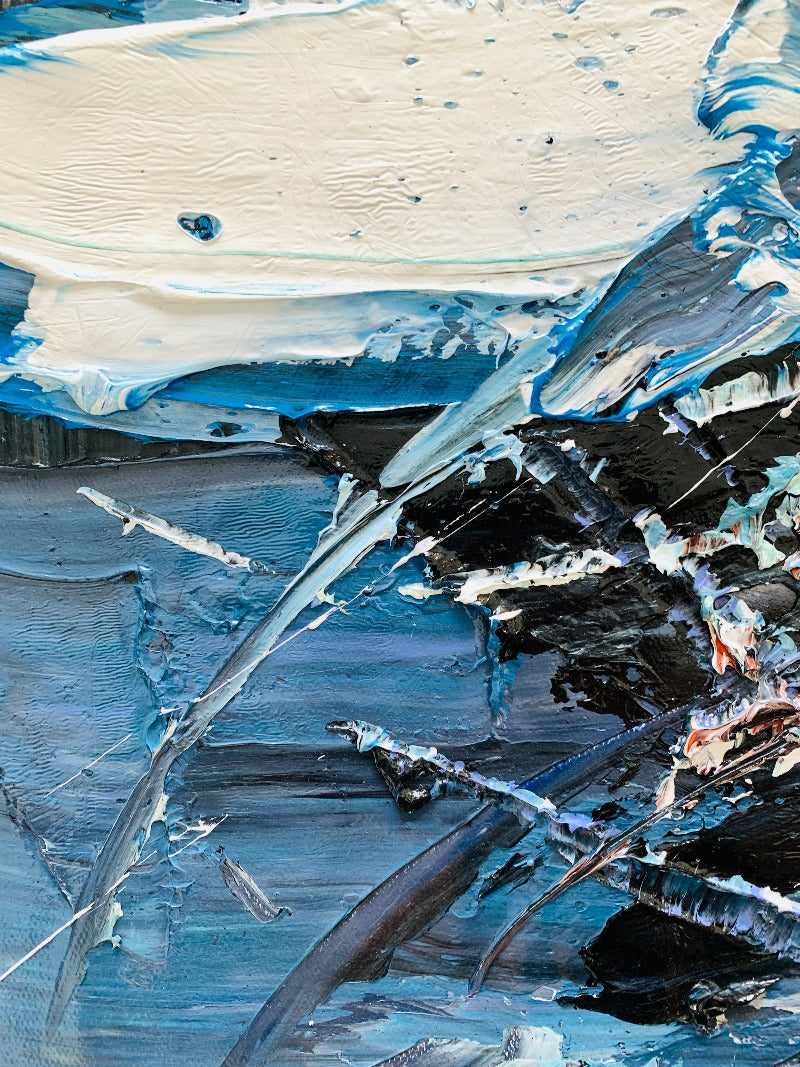 The Disorder, Impasto-abstract Painting Australia, Hand-painted Canvas