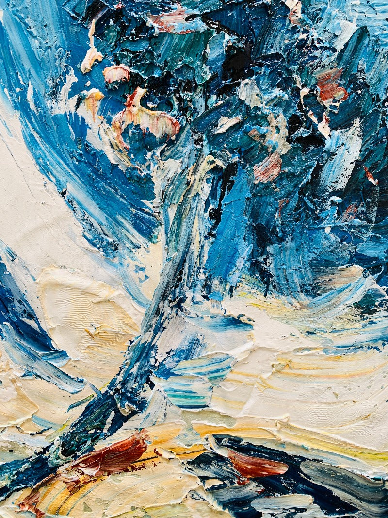 Collision, Impasto-abstract Painting Australia, Hand-painted Canvas