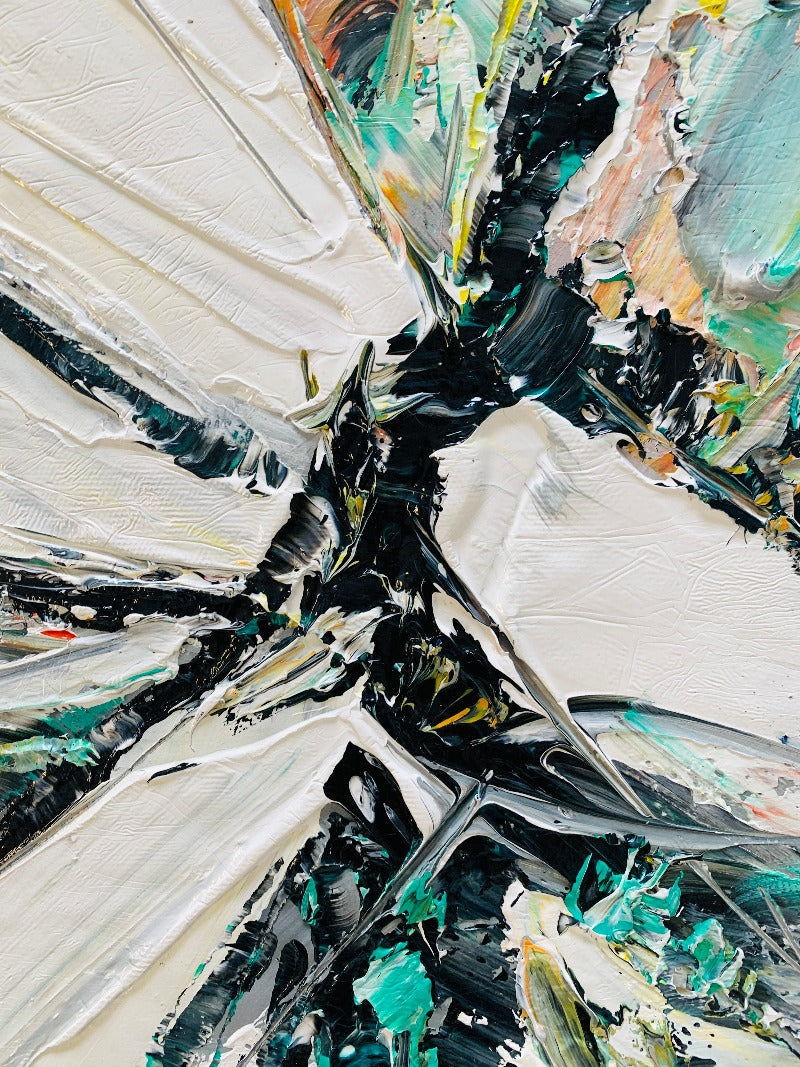 Shineing, Impasto-abstract Painting Australia, Hand-painted Canvas