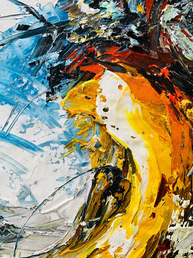 Set of 3 Impasto-abstract Painting Australia, The Chaos, Hand-painted Canvas,art work paintings,art work paintings for sale,art work photos,art work scream,,art work sketch,art work store