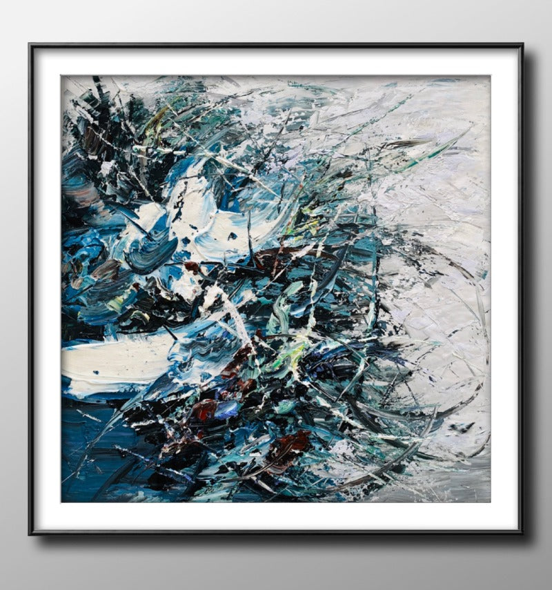 The Disorder, Impasto-abstract Painting Australia, Hand-painted Canvas