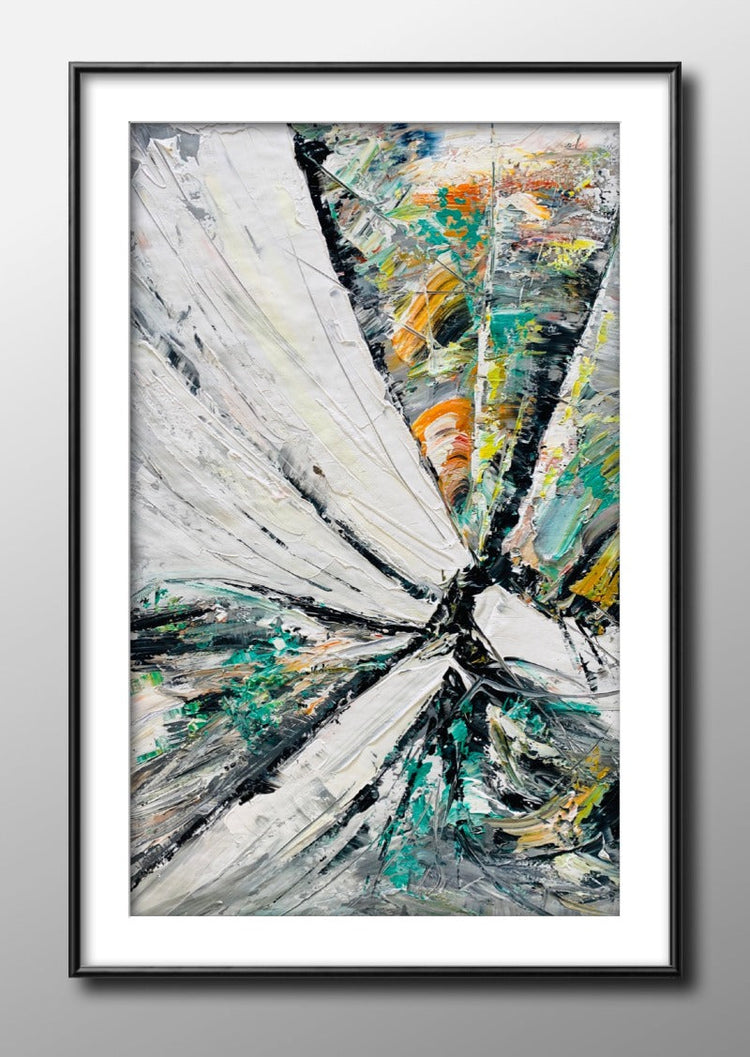 Shineing, Impasto-abstract Painting Australia, Hand-painted Canvas