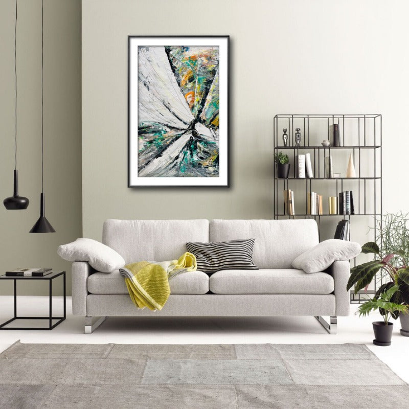 Shineing, Impasto-abstract Painting Australia, Hand-painted Canvas