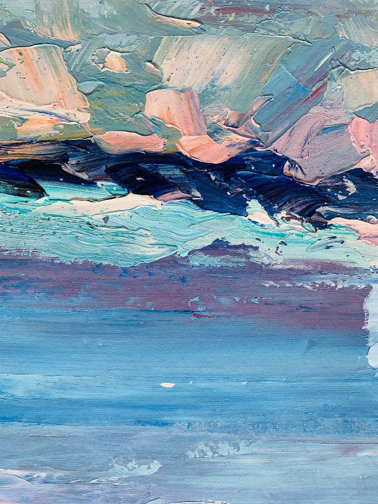 Over the Ocean, Impressionism Painting Australia, Hand-painted Canvas