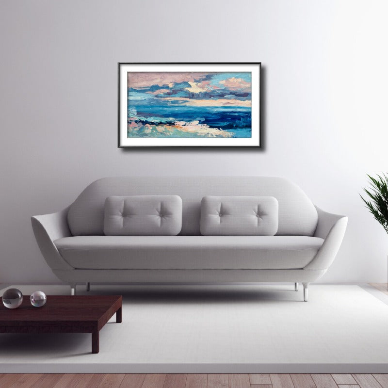 Over the Ocean, Impressionism Painting Australia, Hand-painted Canvas