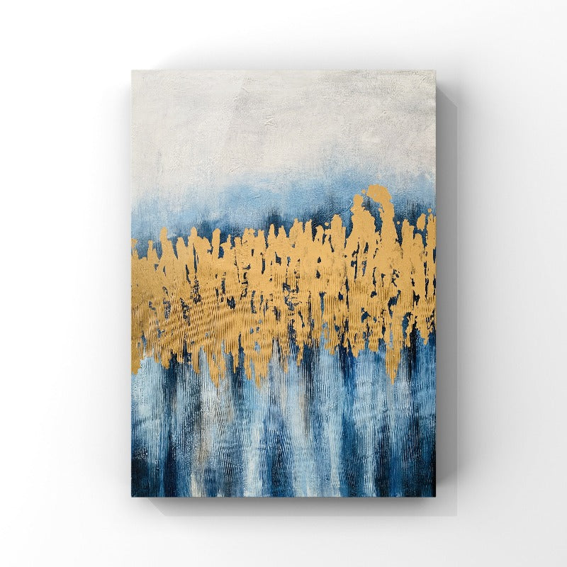 ABORIGINAL PAINTING, SPRING TIME, HAND-PAINTED CANVAS