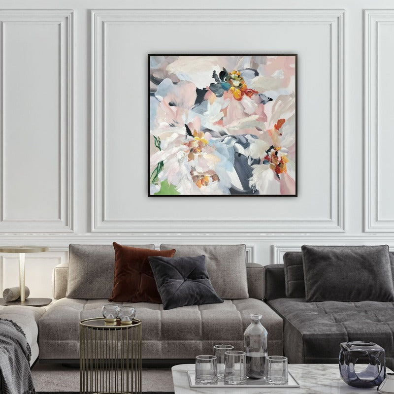 Pink Flower Painting, Impressionism Floral Painting Australia, Hand-painted Canvas,contemporary art museum uk,contemporary art of today,contemporary art online exhibitions,contemporary art paintings for sale,contemporary art pop art,contemporary art popular,contemporary art pottery