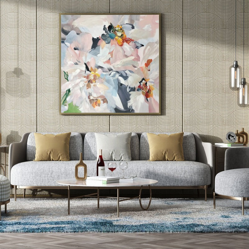Pink Flower Painting, Impressionism Floral Painting Australia, Hand-painted Canvas,contemporary art museum uk,contemporary art of today,contemporary art online exhibitions,contemporary art paintings for sale,contemporary art pop art,contemporary art popular,contemporary art pottery