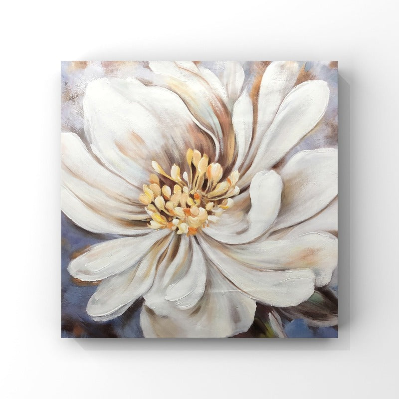White Posy, Flower Painting Australia, Hand-painted Canvas,best abstract artists,best abstract painters,best abstract painting,best abstract painting in the world,best abstract paintings of all time, art gallery china,art gallery consignment near me,art gallery di bali,art gallery di indonesia