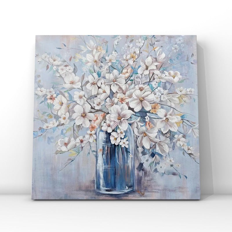 FLORAL PAINTING, VASE, HAND-PAINTED CANVAS,classic pencil drawing,classic pop art,classic scenery painting,classic surrealism art,classical indian art,classical landscape painting,classical landscapes,claude monet and impressionism,claude monet french impressionism