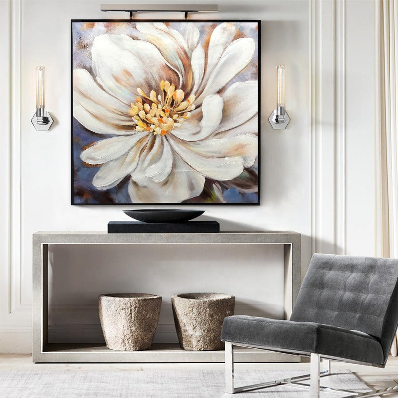 White Posy, Flower Painting Australia, Hand-painted Canvas,belgard retaining wall,bell flower,bells of ireland,benicci acrylic paint set,benicci brushes,best abstract art,best abstract art paintings,art gallery china,art gallery consignment near me,art gallery di bali,art gallery di indonesia