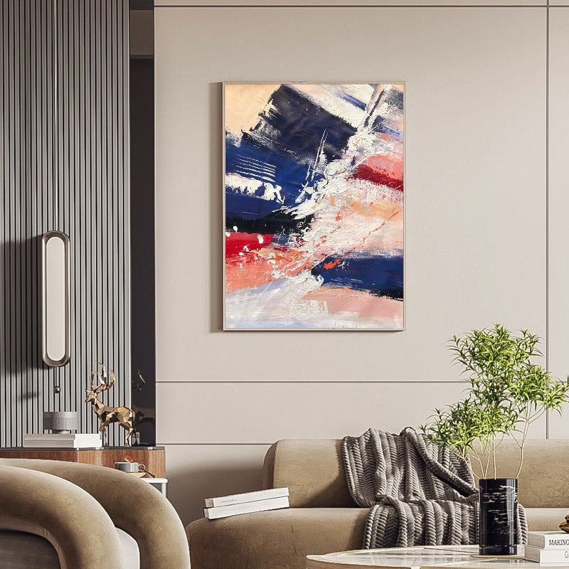 Red and Blue, Minimalist Painting Australia, Hand-painted Canvas,artwork platform,,artwork pop,artwork sites,artwork surrealism,artwork that sells,artwork to buy uk,artwork uk