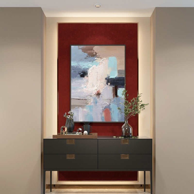 Grey Color Blocks, Minimalist Painting Australia, Hand-painted Canvas,asian art sculpture,asian artist painter,asian artists famous,asian contemporary,,asian famous artist,asian female painters