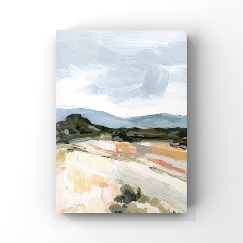 Grey Sky, Landscape Painting Australia, Hand-painted Canvas