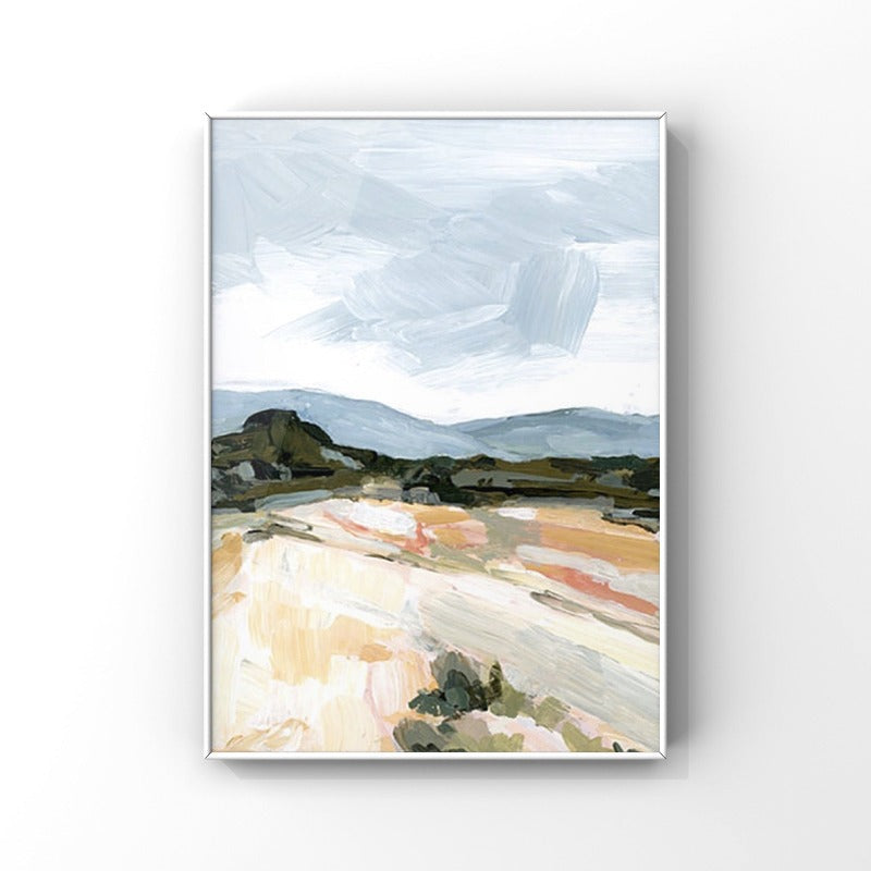 Grey Sky, Landscape Painting Australia, Hand-painted Canvas