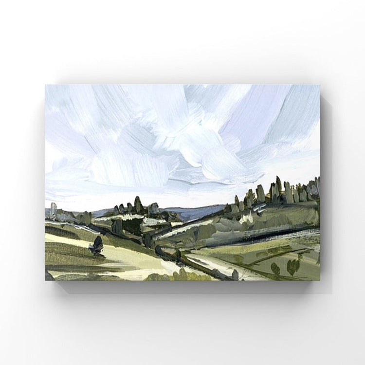 Peaceful Land, Landscape Painting Australia, Hand-painted Canvas