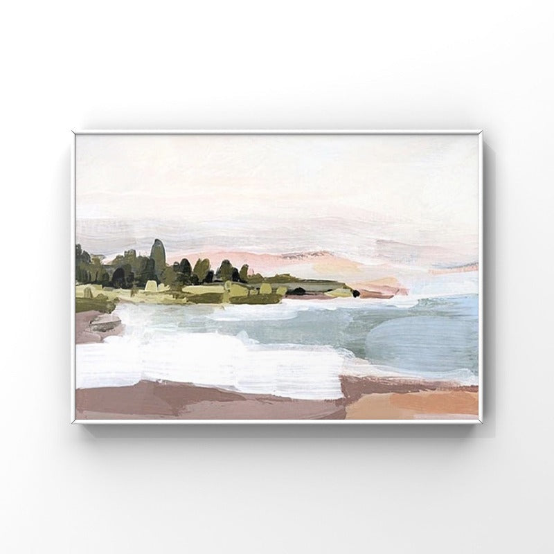 The Coastline, Landscape Painting Australia, Hand-painted Canvas,art museums in south korea,,art near me for sale,art of abstract photography,art of contemporary