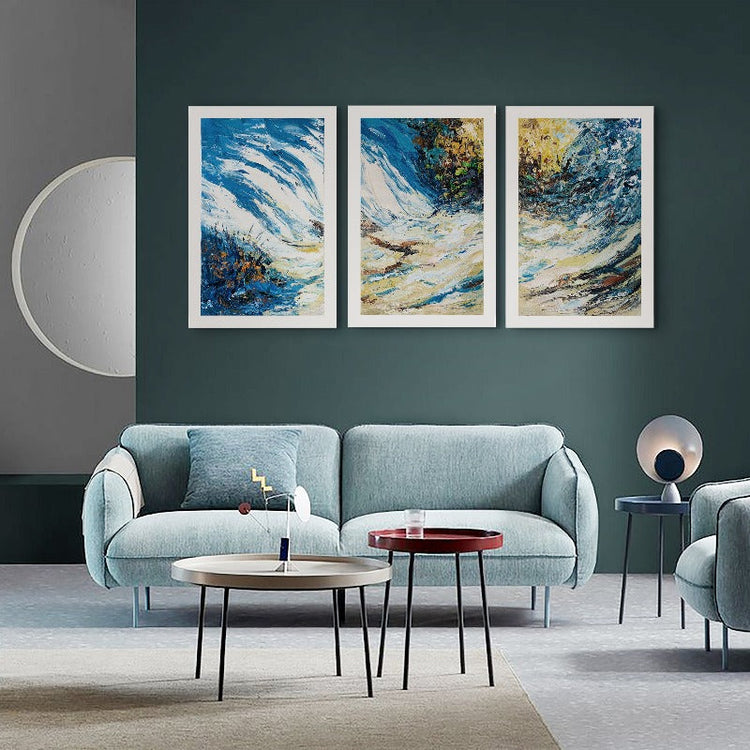 Set of 3 Impasto-abstract Oil Painting Australia, The Galaxy, Hand-painted Canvas,art021 shanghai,art021 shanghai contemporary art fair,art2arts login,arte van gogh,artfinder oil paintings,artfinder uk