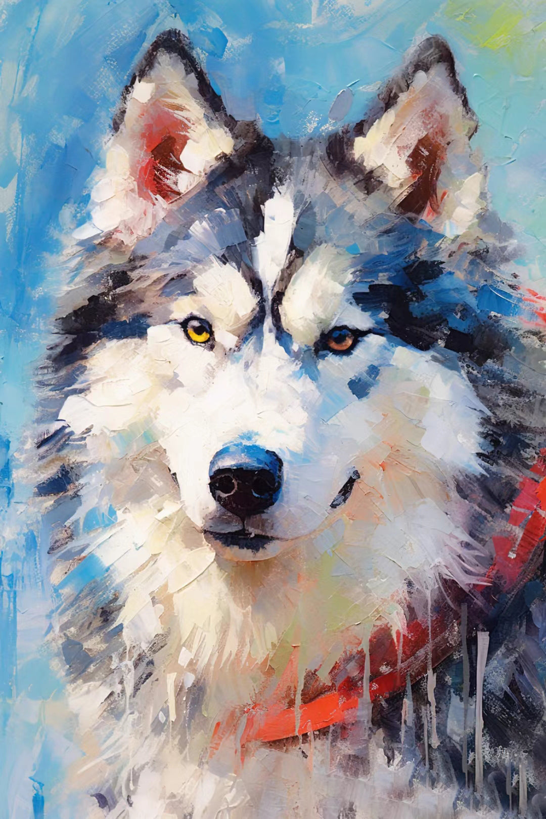 CUSTOM OIL PAINT PET PAINTING, PALETTE KNIFE PET PAINTING, PET PORTRAITS