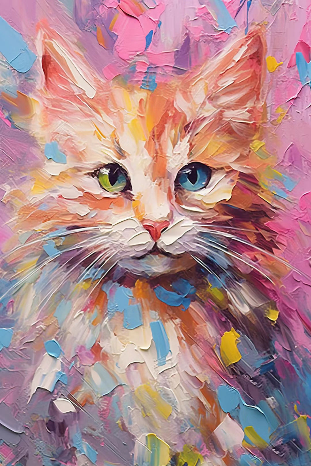 CUSTOM OIL PAINT PET PAINTING, PALETTE KNIFE PET PAINTING, PET PORTRAITS